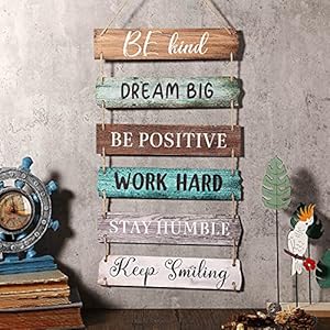 6piecesrusticwallhangingplaquesigninspirationalwallartfarmhousewoodendoorsignspositiveplaquewithquotesmotivationalquotedecorforofficebedroomlivingroomretrostyle  Urban Country Home Decor 6 pieces rustic wall hanging plaque sign inspirational wall art farmhouse wooden door signs positive plaque with quotes motivational quote decor for office bedroom living roomretro style  urban country home decor