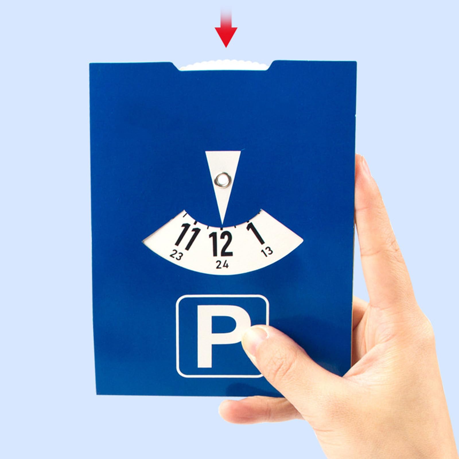 1/2 discos de estacionamiento para gestión segura del tiempo de aparcamiento en zonas europeas sellos de tiempo de construcción de papel