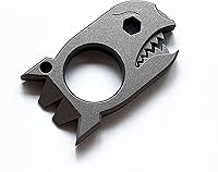 Vista 8 de EDC - Barra de palanca con abridor de botellas, llave de titanio Prybar multiherramienta, llavero multiherramienta, palanca de bolsillo para acampar