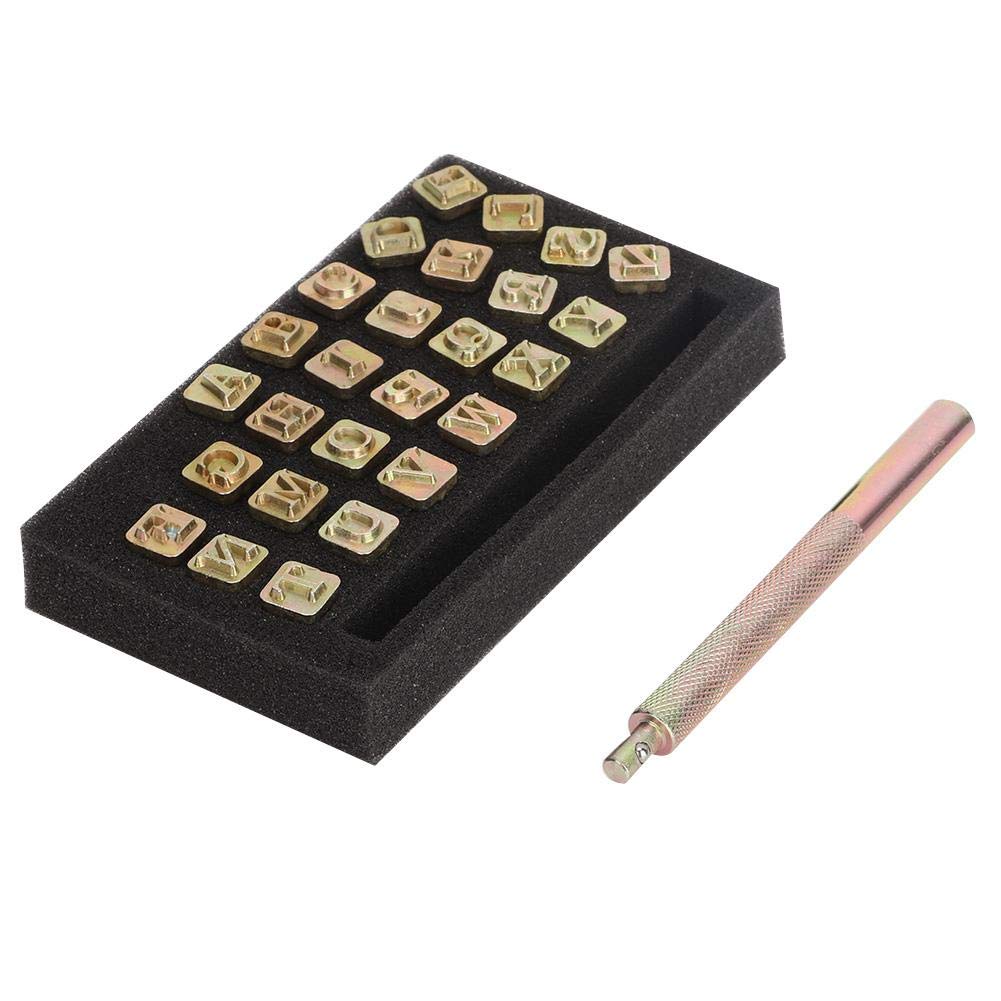 sellos de piel con letras de 6 mm para grabado de piel con alfabeto y herramienta de tallado para manualidades y cuero