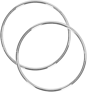 QITERSTAR Manici per Borse, Accessori Fai da Te Manici Rotondi per Borse in Materiale Ferroso Durezza Elevata per Borse per Bagagli per Uso Domestico(Nichel Bianco)