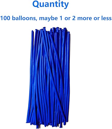Miniatura 39 de 260 globos blancos largos y delgados, 100 globos largos para globos de animales, incluye lazos para arco