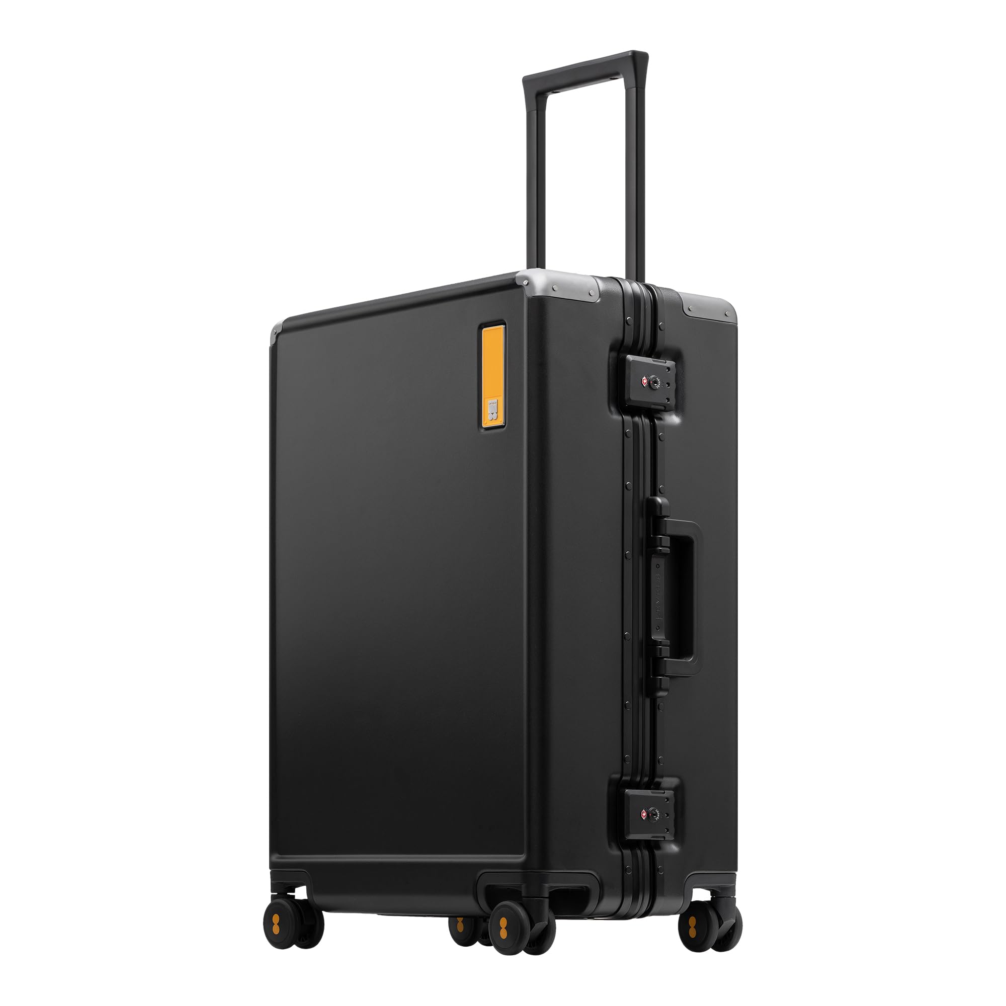 LEVEL8 Koffer, Reisekoffer Aluminium Rahmen, Handgepäck Koffer Cabin Trolley Hartschalen Spinner Mit Doppelte TSA Schloss Koffer Reißverschlussloses Gepäck-HeGent