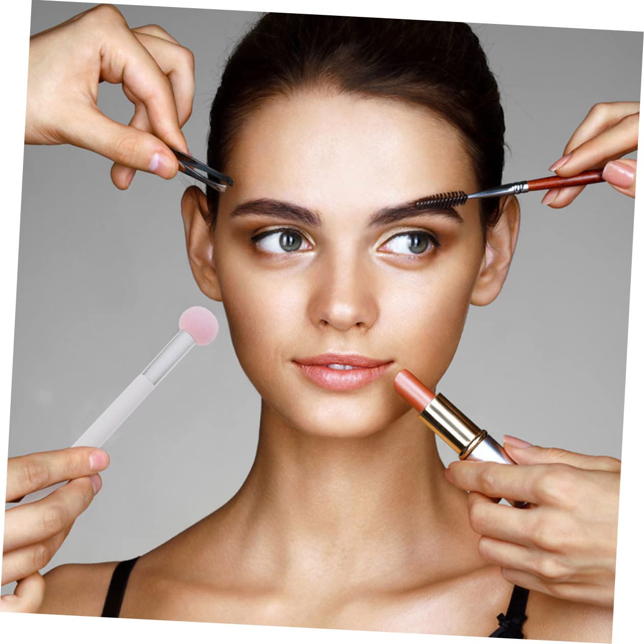 FRCOLOR 5 Set Di Strumenti Per Il Trucco Spugna Per Doppia Faccia Per Un'applicazione Liscia E Uniforme Spugna Per Il Trucco Di Bellezza 5 Pezzi*5