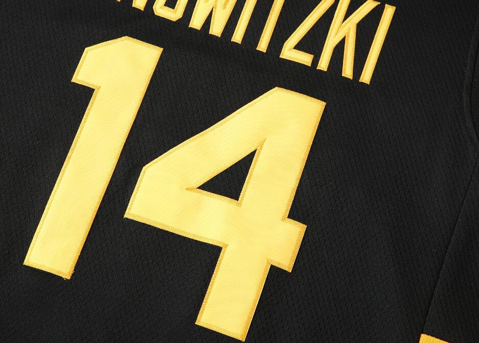 Men's #14 Deutschland Vintage Throwback Basketball Jersey Top Stitched (Yellow,XL)