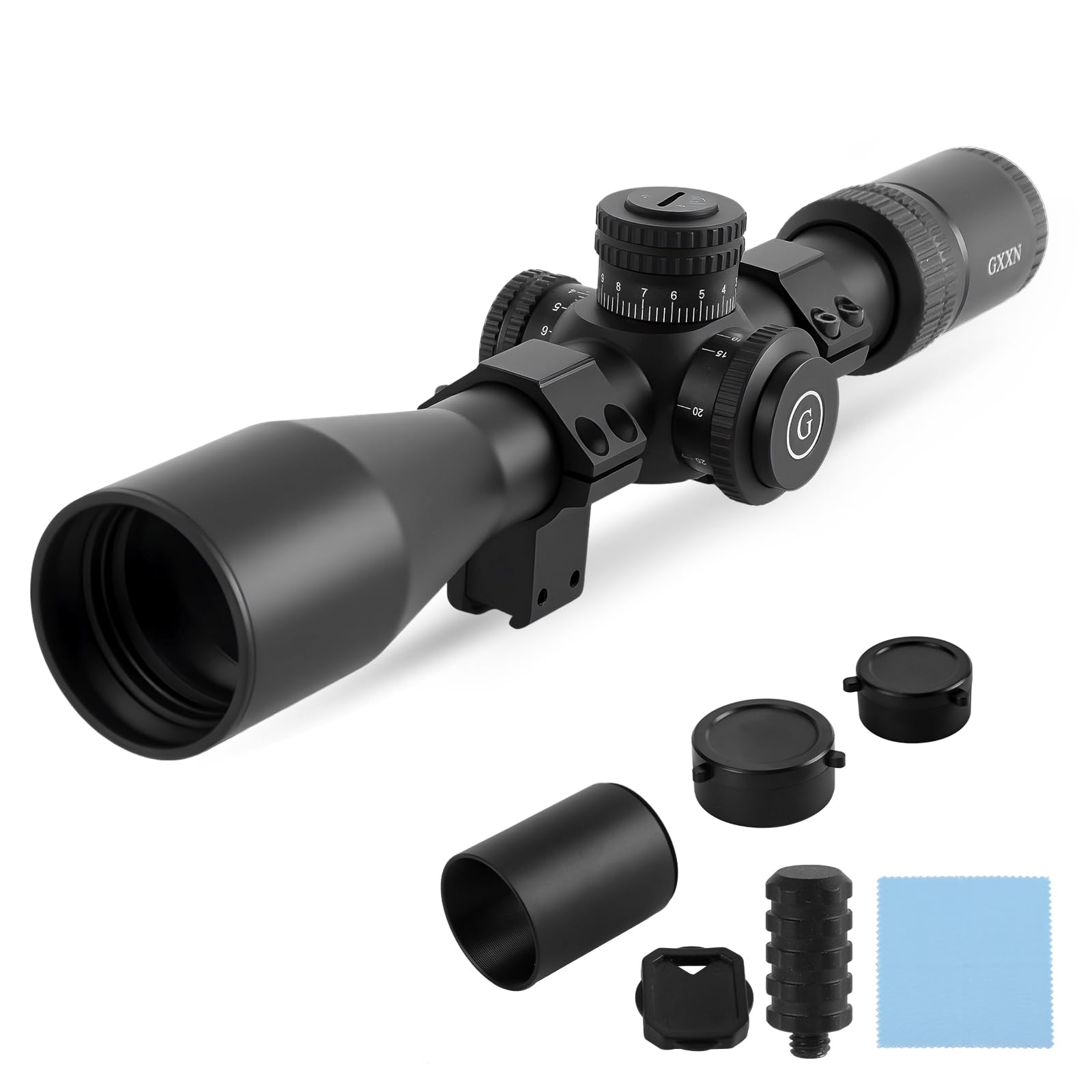 4-16x44 SF Rifle Scope,1/4MOA Shockproof Waterproof Fogproof Hunting Rifle Scope with Locking Turret Sunshade,Compatible with high-Caliber Hunting rifleshotguns,Sniper Rifles Designed forhigh-Recoil