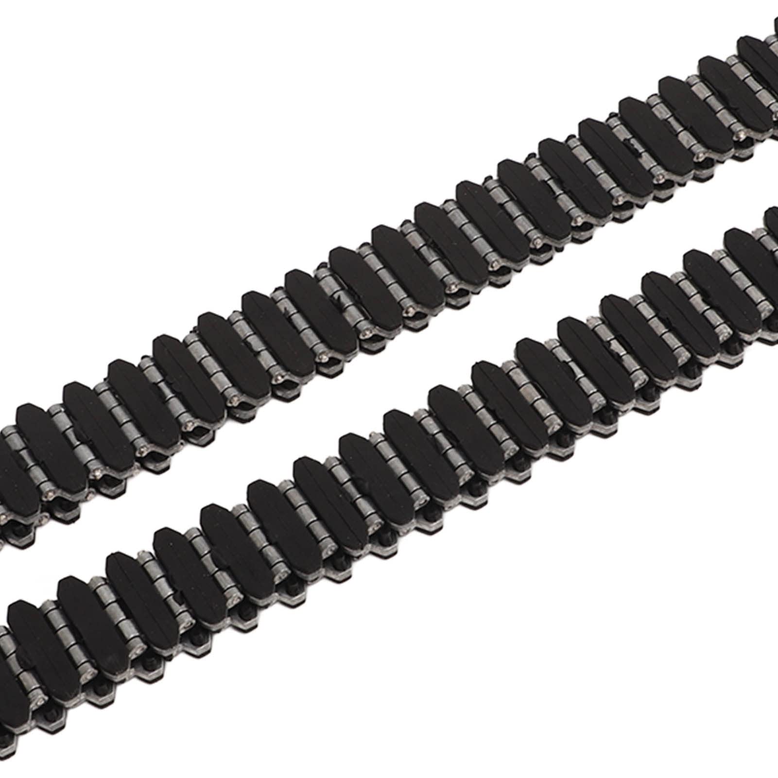 Cadena de Oruga de Tanque RC, Cadena Transportadora de Oruga de Plástico de Aleación de Aluminio para Cadena de Rueda de Oruga WPL E 1 GAZ 71 RC