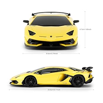 ランボルギーニ 1/14RC ランボルギーニ アヴェンタドール SVJ WHITE 2.4GHZ