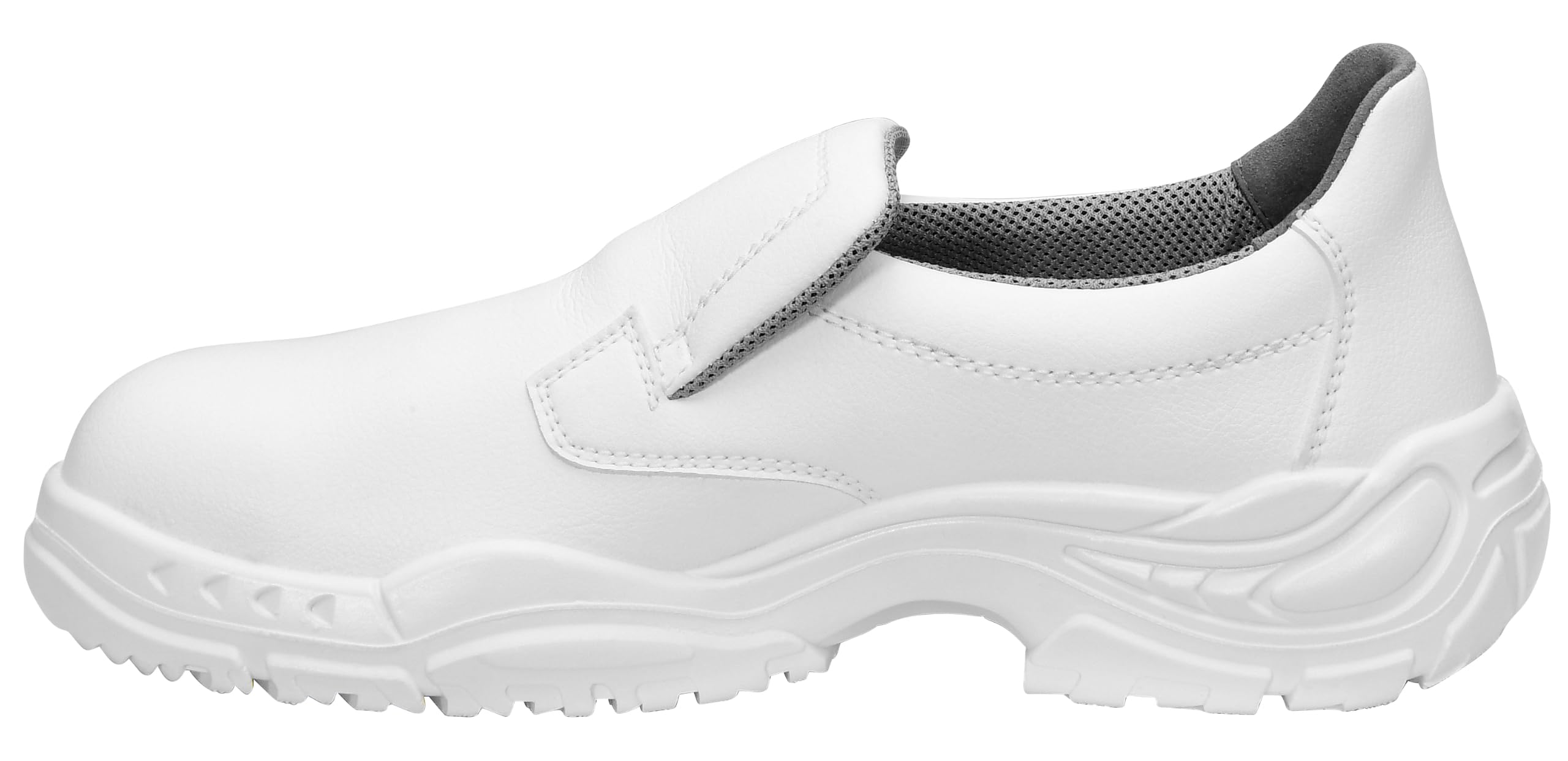 ELTEN White Slipper Low ESD S2 | Sicherheitsschuhe für Damen & Herren, Stahlkappe, leicht, atmungsaktiv, Gr. 42