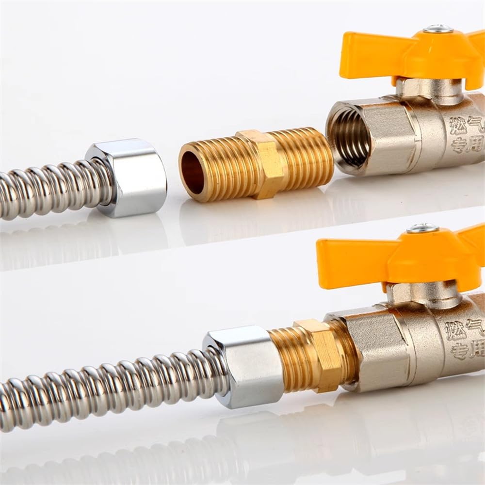 Raccordo esagonale in ottone per tubi da 1/8" 1/4" 3/8" 1/2" 3/4" 1" Adattatore con filettatura maschio BSP