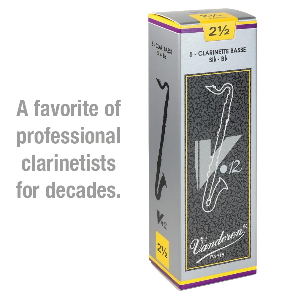 Vandoren CR6225 Ancia per Clarinetto Basso, Forza 2.5