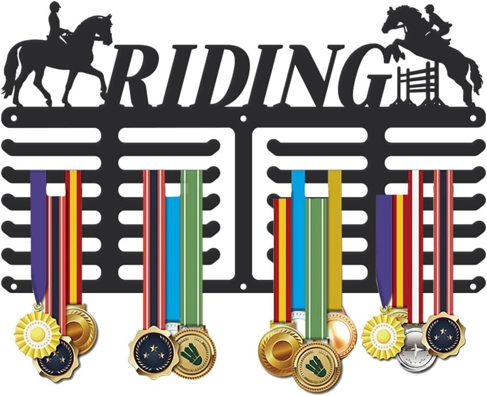 SUPERDANT Sports Metal Display Medal Hanger Display Medal Holder Personalised Medals Rack Wall Mounted Medals Hanging Non-Slip Hooks for Athletes Gifts