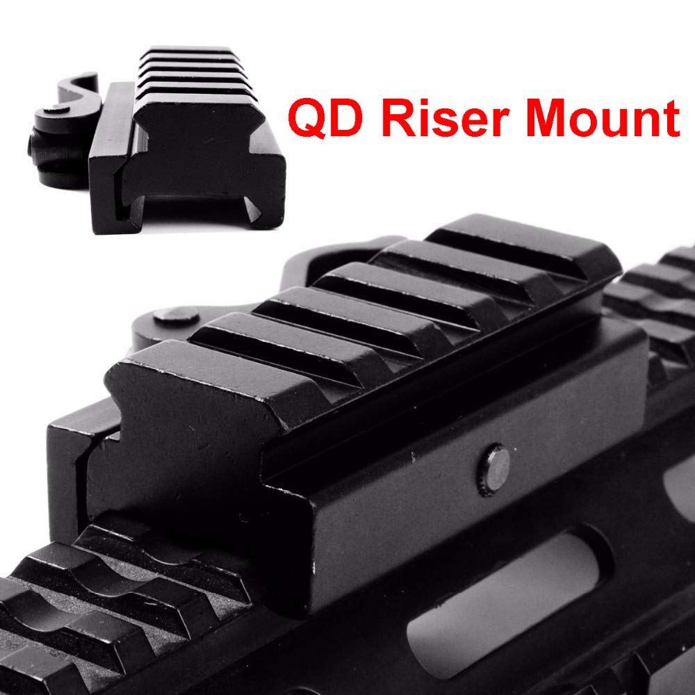 ACEXIER QD Quick Release Adapter Montażowy, 5 Slotów na Akcesoria do pistoletów myśliwskich z podstawą szyny Picatinny Weaver 20mm