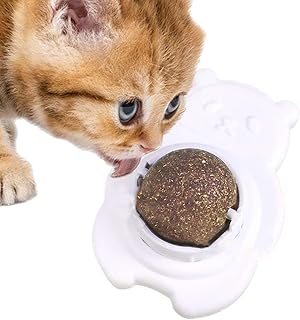 Brinquedos Catnip para gatos internos | Bola de menta giratória com tampa contra poeira,Guloseimas para gatos Nip Kitten para limpeza bucal e entretenimento, gatos comestíveis mastigam Pengzi