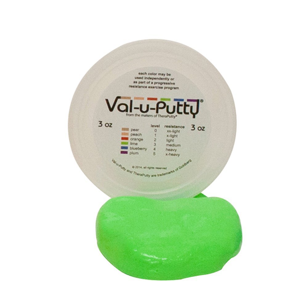 ValuPutty 103913 Exercise Putty, 3 oz. Capacity, Medium, Lime