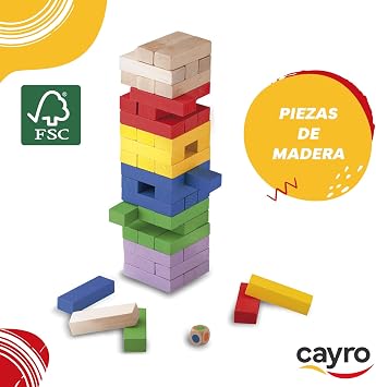 Juego Block A Block Madera Caja Roja