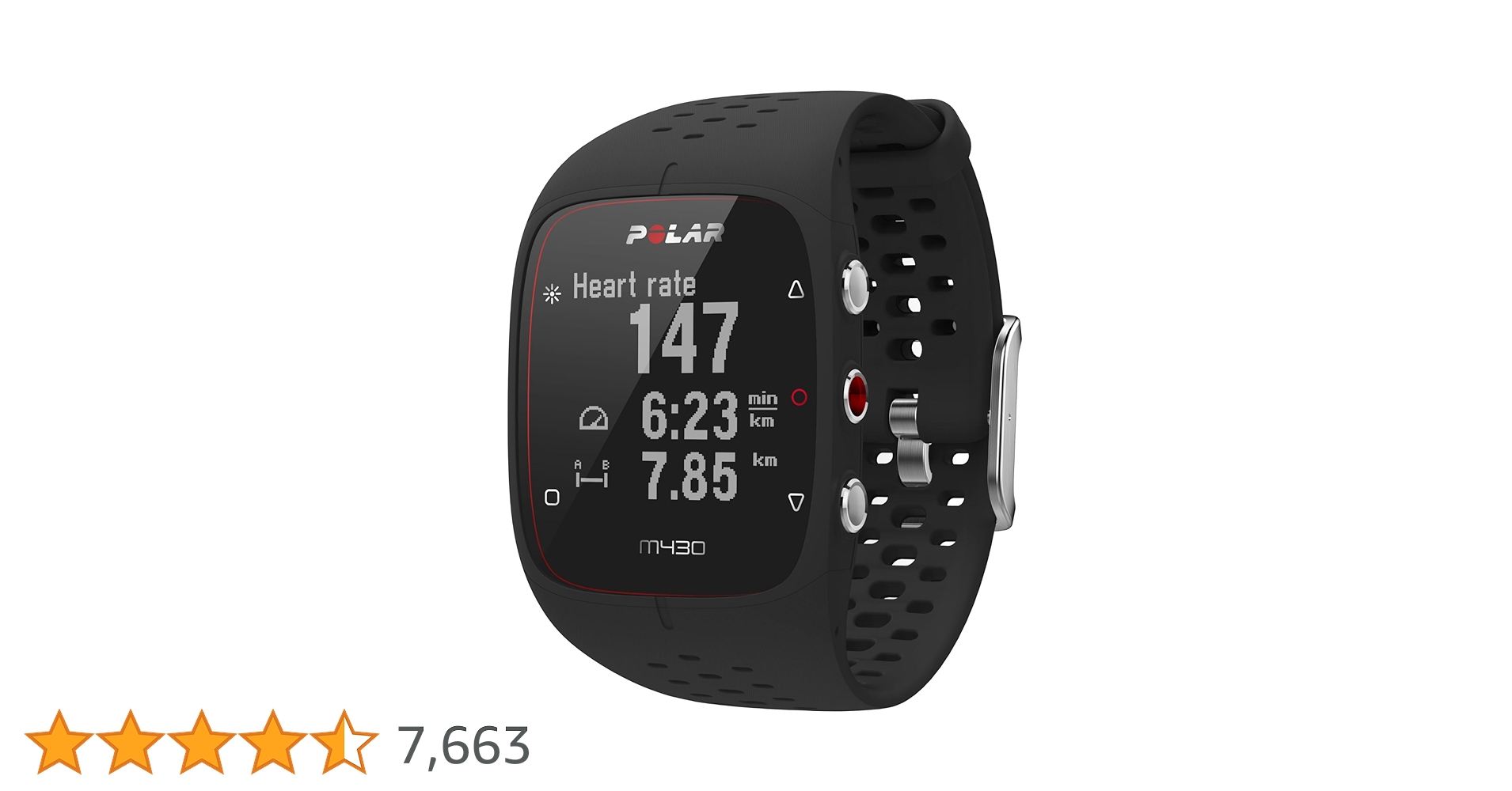 ポラール POLAR M430 ブラック Polar M430 | GPS/ペース計測搭載ランニングウォッチ | Polar Japan