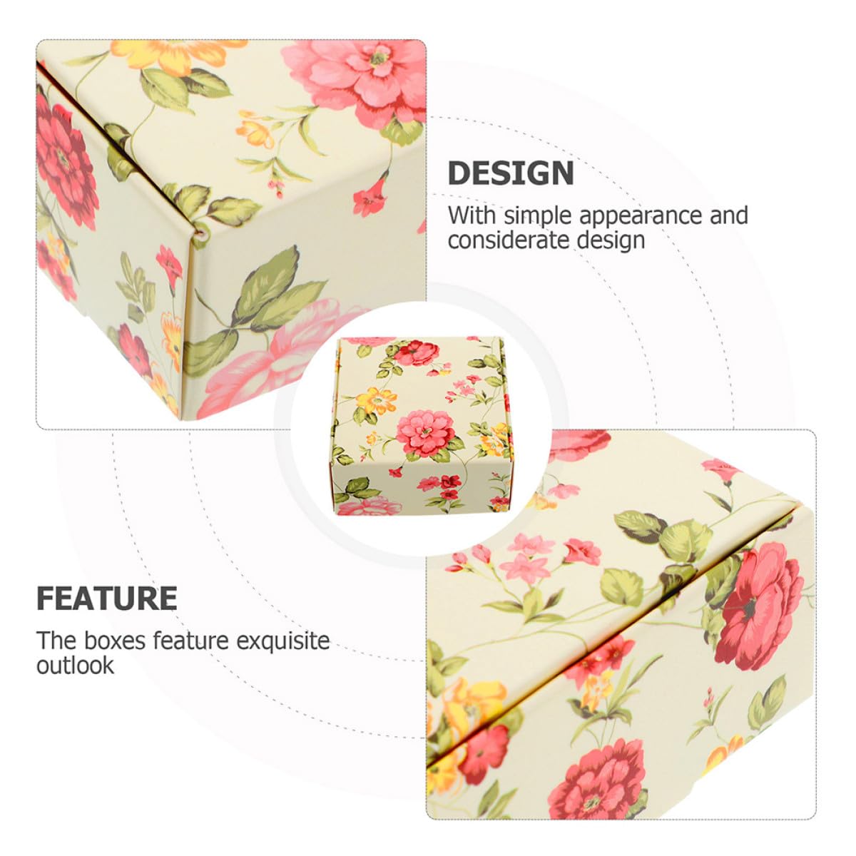 Anneome 90 Scatole di Carta Kraft per Prodotti da Bagno e Biscotti, Confezioni per Amiche e Figlie, per Ristoranti e Pasticcerie, Set da 90 Pezzi
