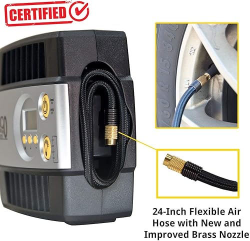 Miniatura 3 de JACO SmartPro inflador digital Premium de neumático, 12V, portátil, 100 PSI