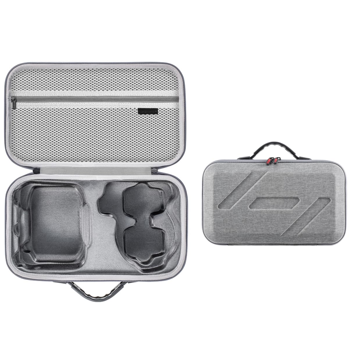 Futerał do DJI Flip, przenośna torba do przechowywania torba do przenoszenia RC2 / gogle N3, bateria dronów, Szary