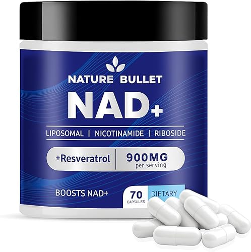 NAD Nicotinamida Riboside Resveratrol Ribosida de nicotinamida y mononucleótido - Energía celular y mitocondrial y apoyo saludable de la función