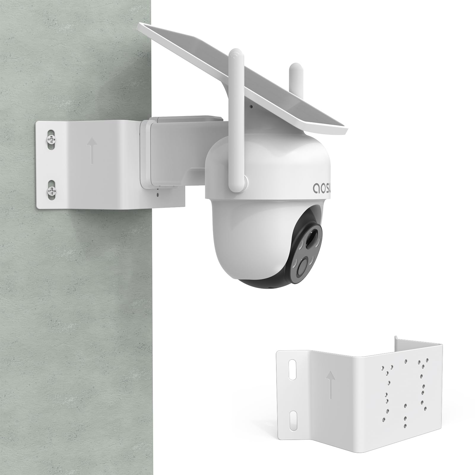 TIUIHU Corner Mount with Camera Rain Cover for AOSU 2K/3MP WiFi Security Camera Outdoor Wireless (C9C2CA11)(C9C3CA11)