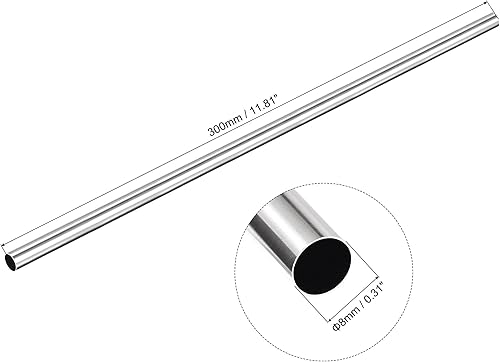 Miniatura 2 de uxcell Longitud redonda del grueso 984.3 ft m de la pared del tubo 26.2 ft m OD 0.7 ft m del acero inoxidable 984.3 ft m