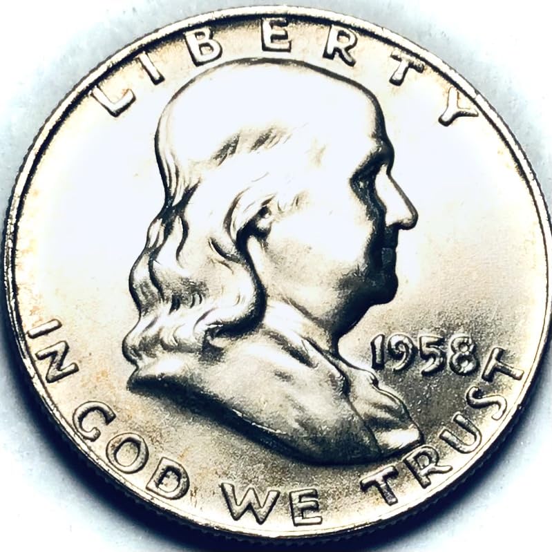 1958 D Franklin Silver Half Dollar Seller Mint State