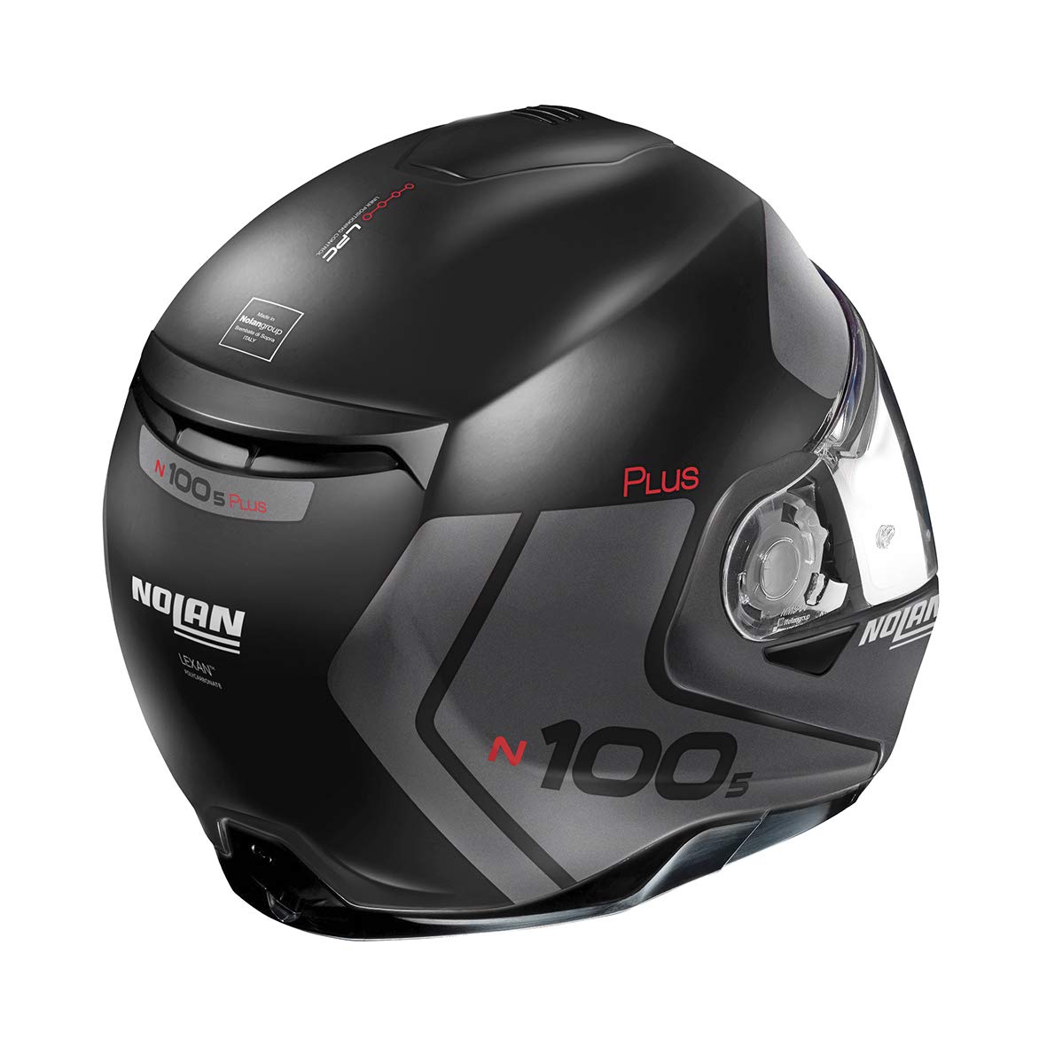 N120-1 Nardo NOLAN Casco N100-5 P Distinctive Flat Black XXL, Hombre, Negro  X-804 RS, image size:1181x1181