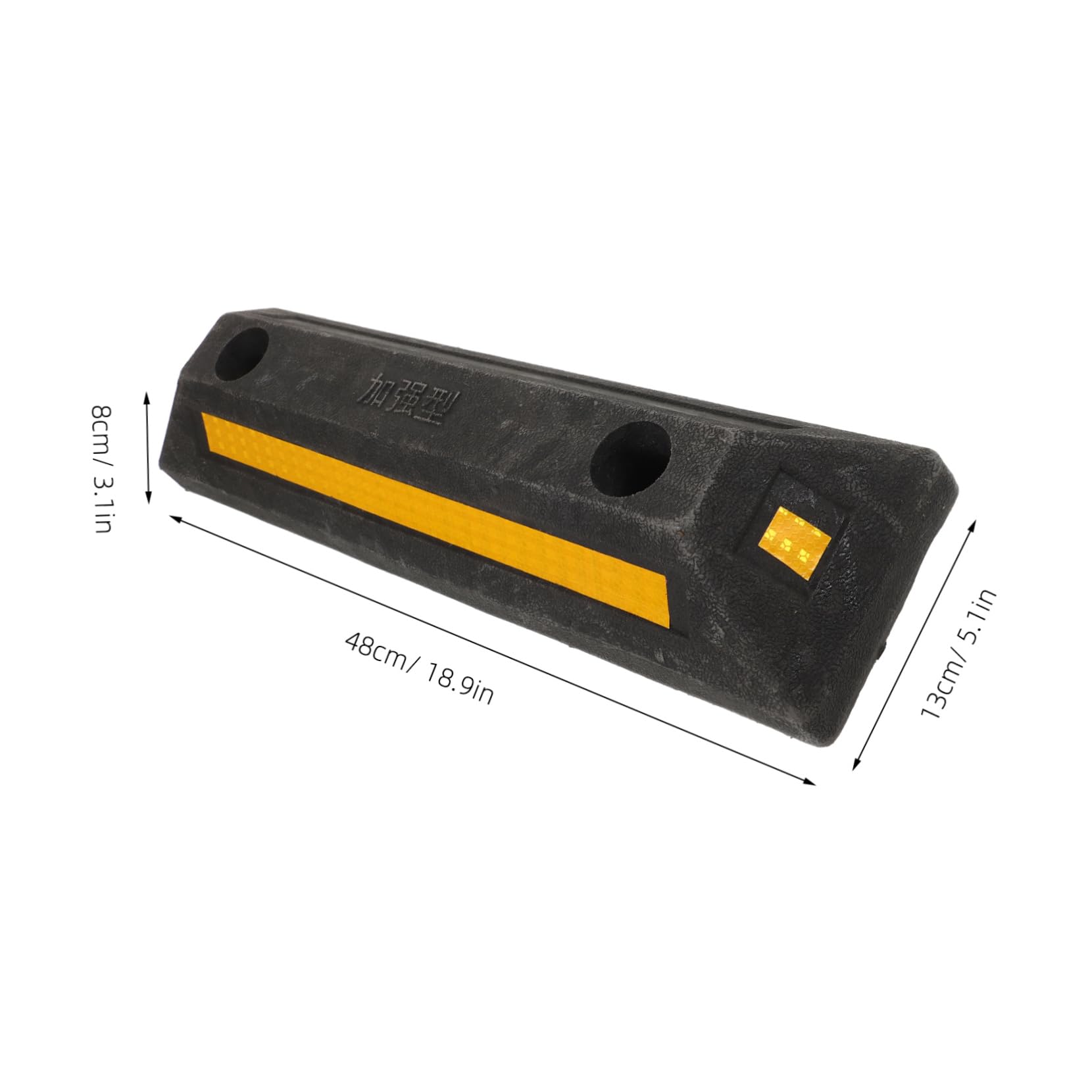 SOESFOUFU Rubber Wheel Chock Parking Stopper Portable Garage Limiters for Rvs Travel Trailers Easy Installation Non Slip Design for All Tire Durable Rubber Material