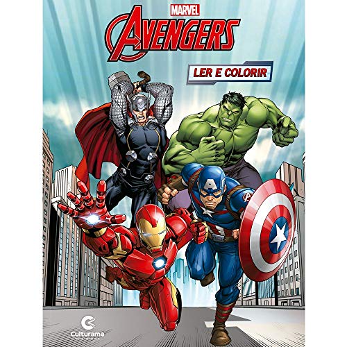 Médio Ler e Colorir Vingadores
