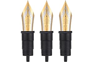 Jinhao X159 9019 Fountain Pen Replacement Extra Fine Nib Parts Gold Trim