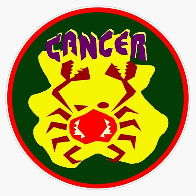 Cancer Zodiac Cartoon Sign Sticker Vinyl Waterproof Sticker Decal Car Laptop Wall Window Bumper Sticker 5