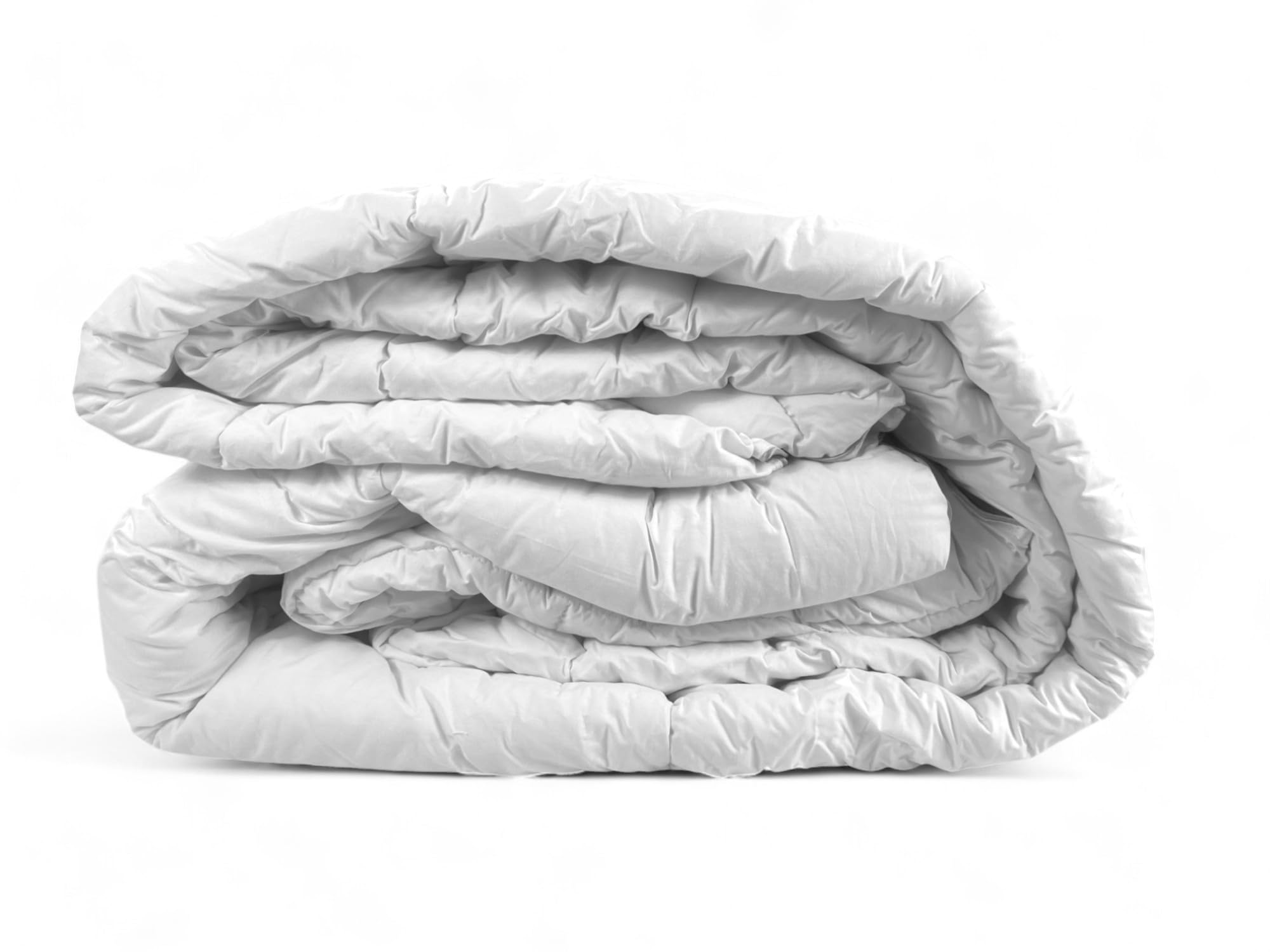 Tex family Piumino Invernale in pura Lana 100% Naturale, Wool Emotion, Rivestimento in Cotone Bianco Morbido, Profilo Argentato, 500gsm - 1 PIAZZA E MEZZA CM. 200X200