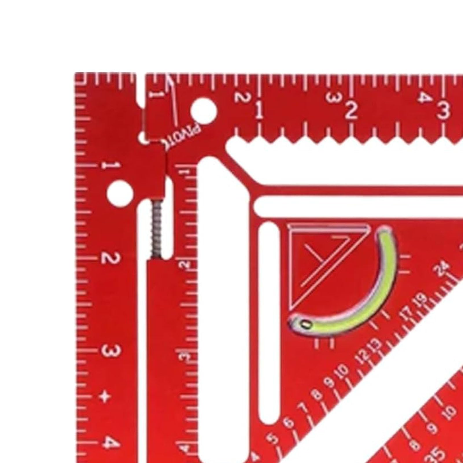 Professionelles Winkelmaßwerkzeug aus robuster Aluminiumlegierung für die Holzbearbeitung – Dreieckslineal zur Winkelmessung und -markierung