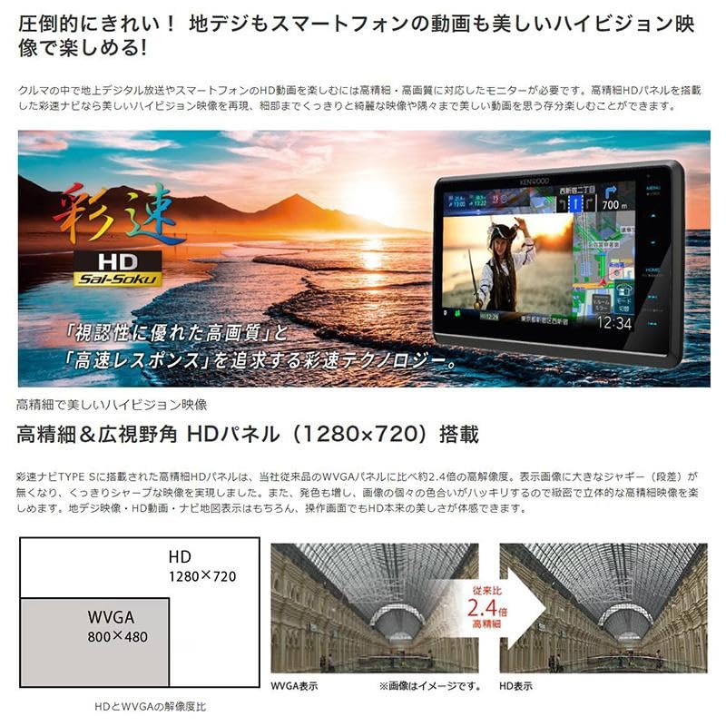 Amazon.co.jp: 7V型/180mmモデル カーナビ 「カーナビ MDV-S711HD」+