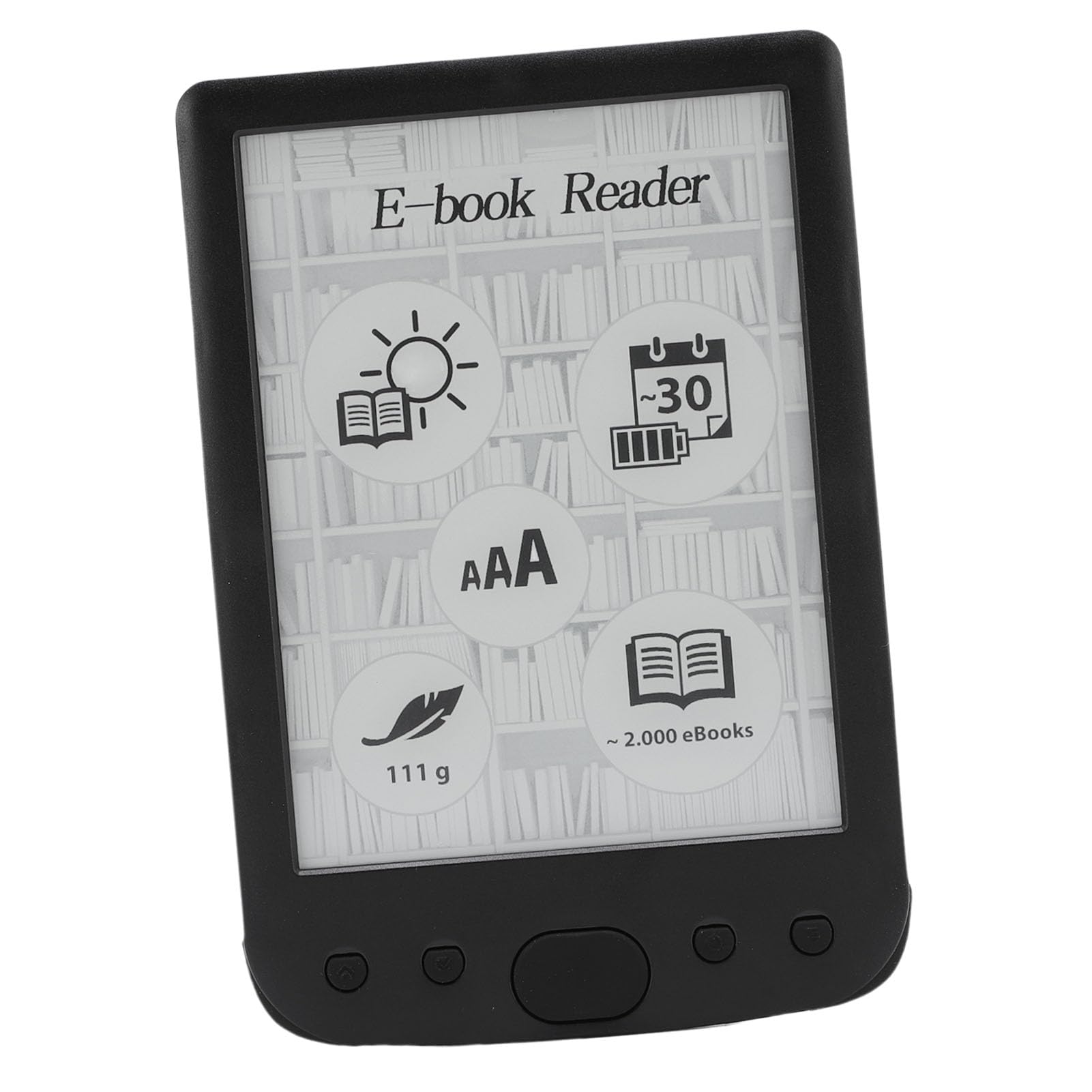 Lector Electrónico con Pantalla Táctil Lector de Libros Electrónicos con Efecto de Pantalla Similar Al Papel con Amplia Compatibilidad para Lectura de Documentos (4G)