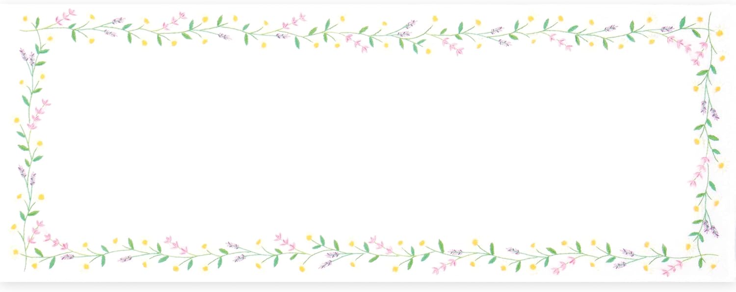 Trimits Embroidery Kit - Embroidery Your Own Table Runner - Includes Printed Fabric, Threads, Needle and Instructions, 40 x 100 cm - Daisy Garland