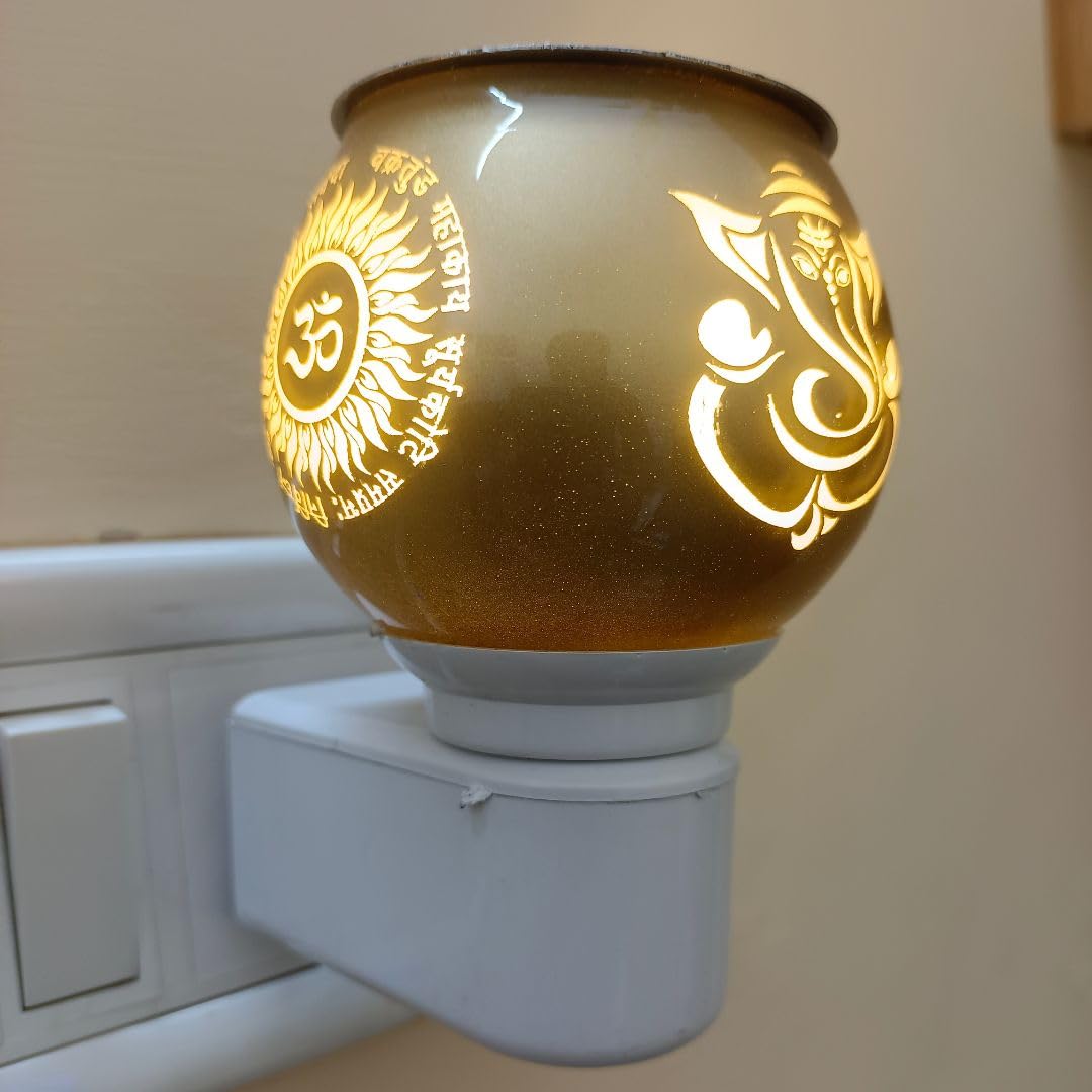 Orzinpro Ceramic Electric Kapoor Dani | Ganesh Ji Om Electic Camphor Burner | Multipurpose Incense Aroma Dhoop Dani | Camphor Burner Diffuser | Electrical Night Lamp For Home, Office (B0D1XPTJ7C) Amazon Price History, Amazon Price Tracker