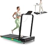 UREVO Walking Pad with Incline, Portable Under Desk Treadmill, 2.5 HP Walking Treadmill Pad for Home and Office, Walking Jogging Running Machine with Remote Control and LED Display