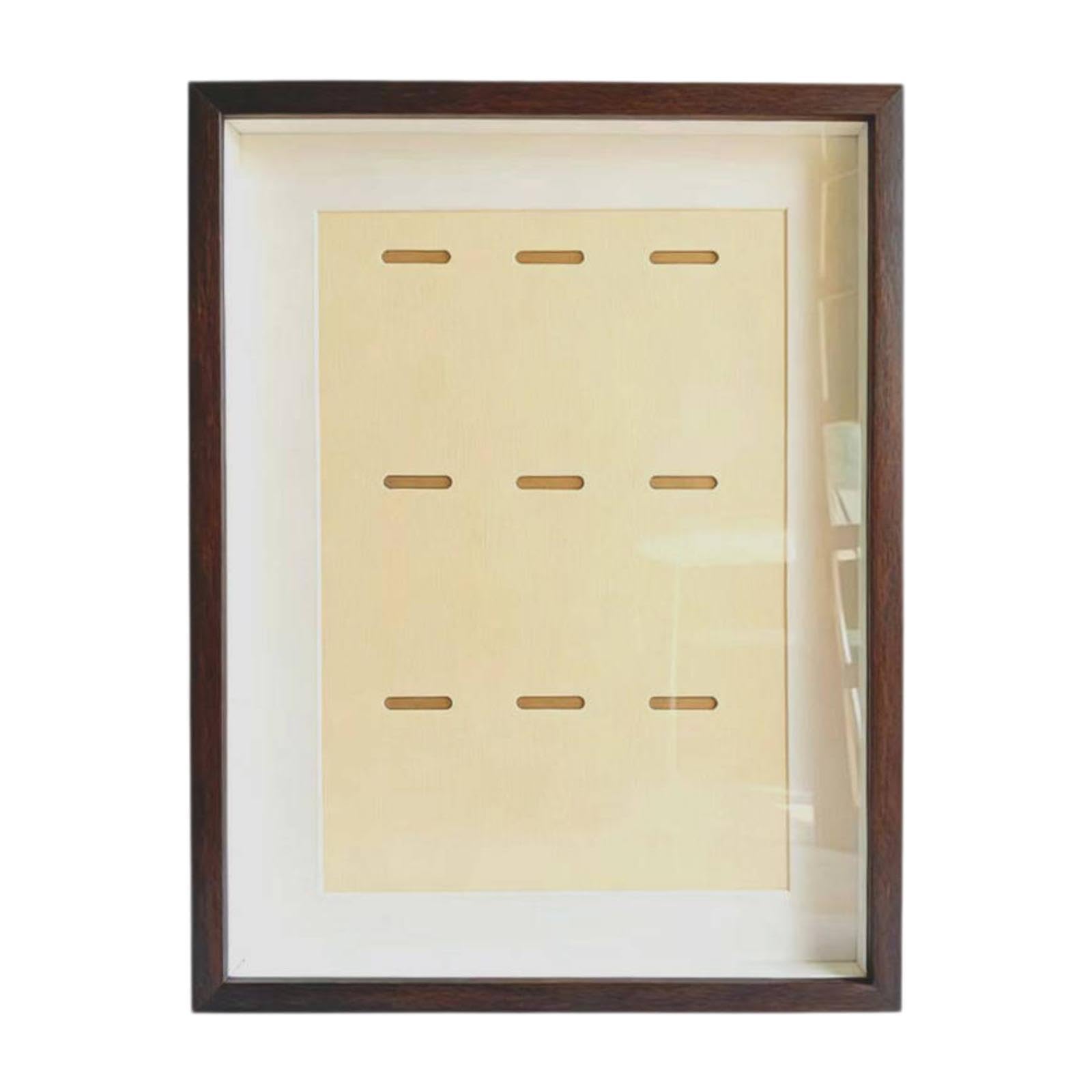 Gralara Medals Display Case Holz Medaillen Präsentationsrahmen Auszeichnungen Sammelbox mit Schutzfunktion Transparentes Fenster für Sportler Sammler Zuhause, Braun, A3