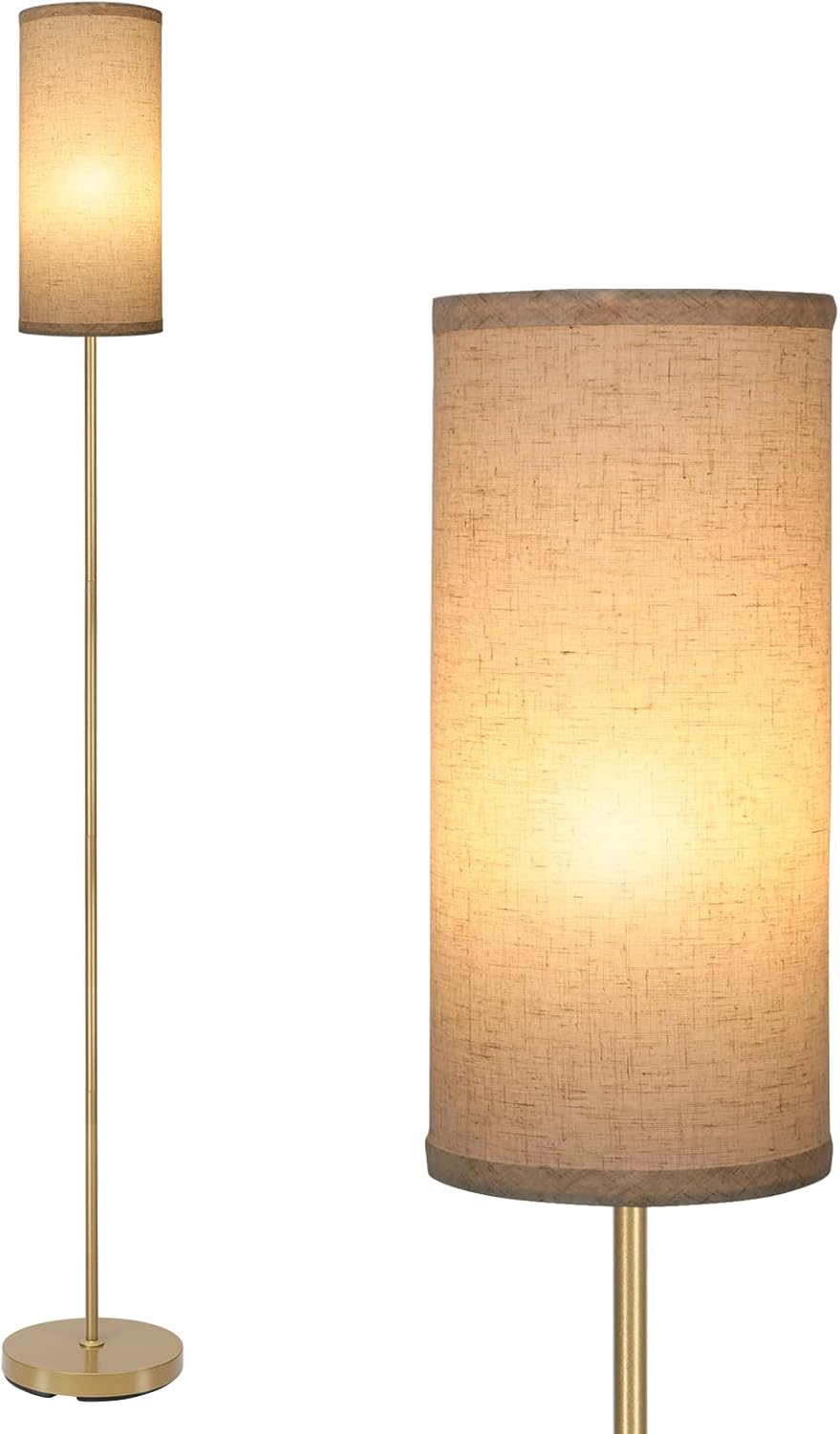 Boostarea Floor Lamp for Living Room with 3 Color Temperatures Bulb