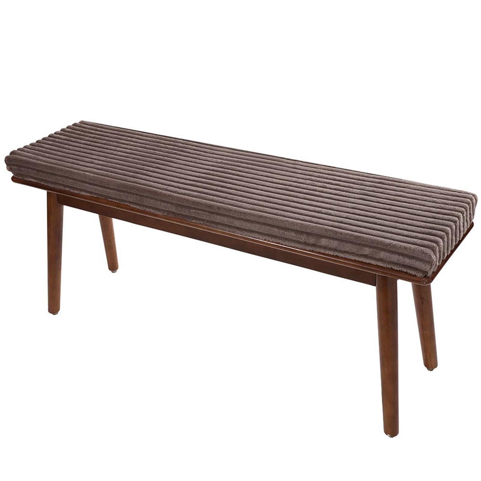 Coussin de banc 3 places antidérapant et dehoussable en velours