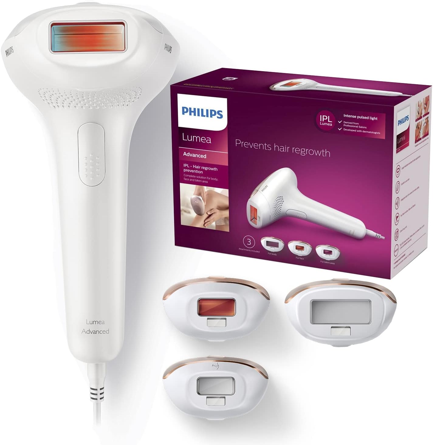 Lumea Advanced IPL Hair Removal Device for Face, Body & Bikini - SC1999/00