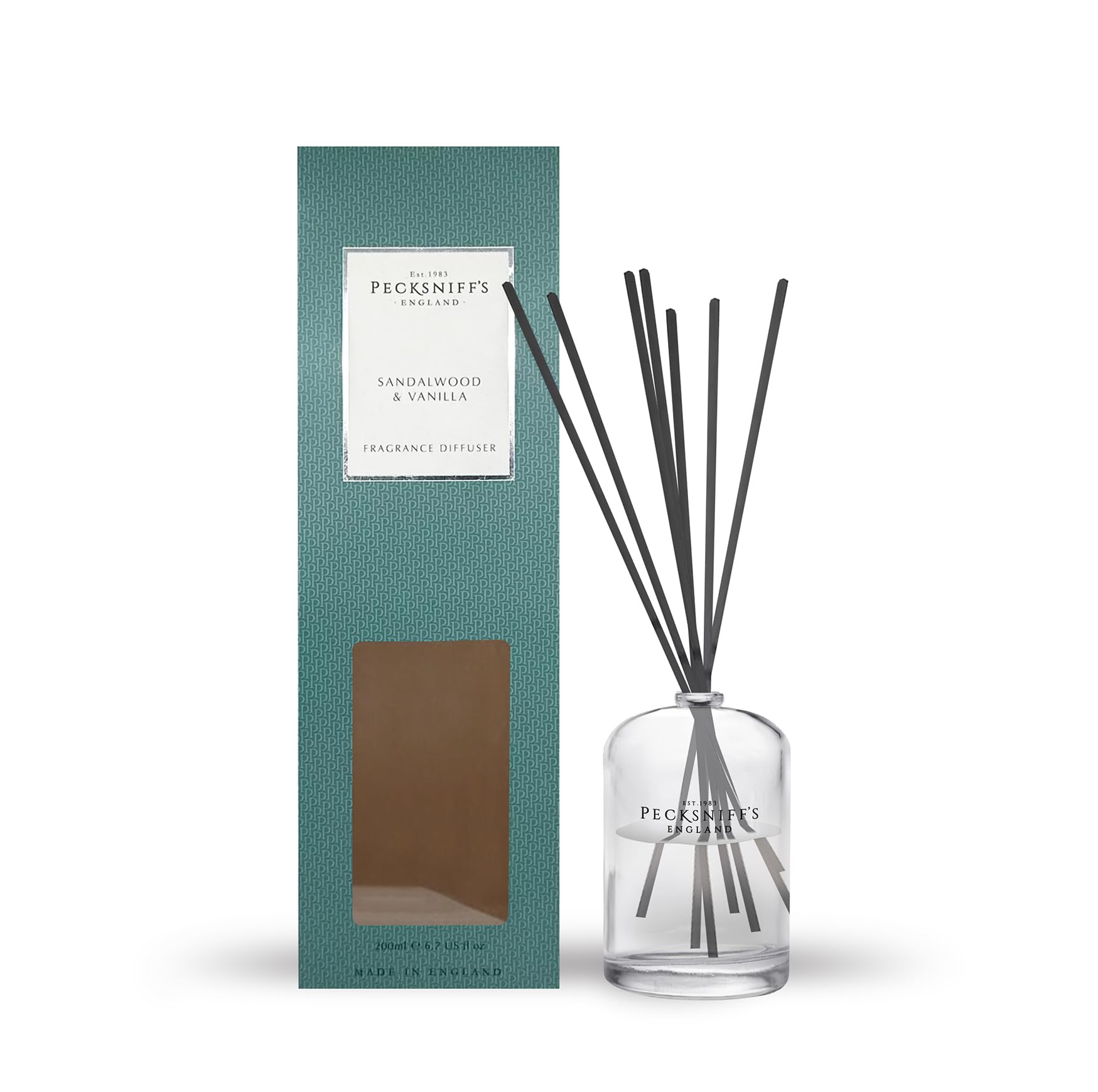 Pecksniffs Sandalwood & Vanilla Diffuser | 200ml/6.76 Fl Oz