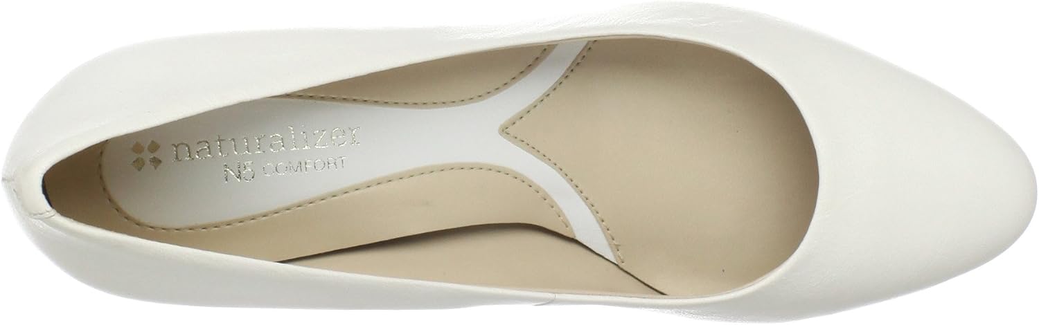 Naturalizer Womens Marianne Comfortable Fashion Casual Slip On Sneaker 7 Wide White