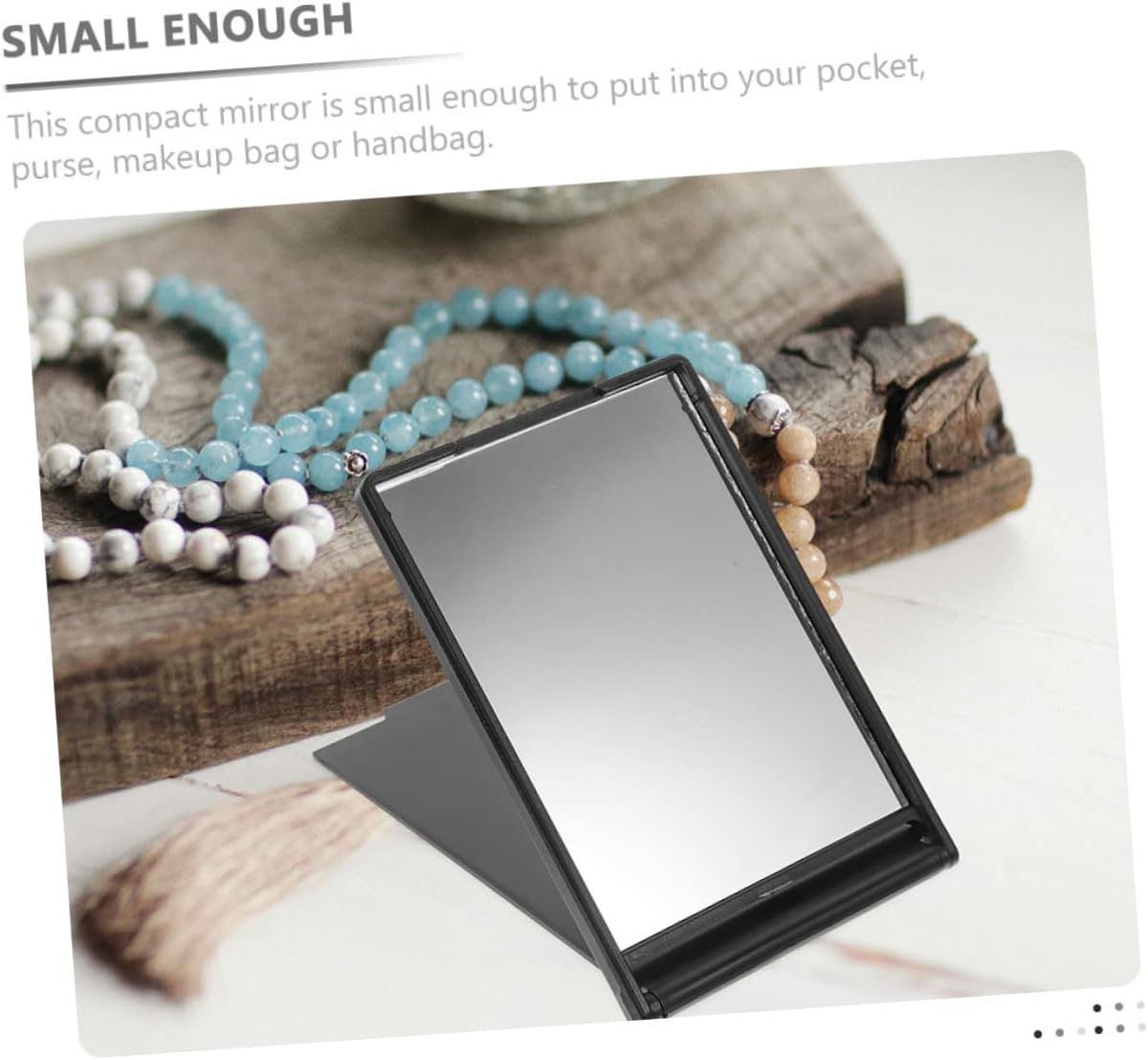 MERRYHAPY 12pcs Rectangular Folding Makeup Mirror Portable Travel Compact Mirror for Women and Girls for Outdoor Use