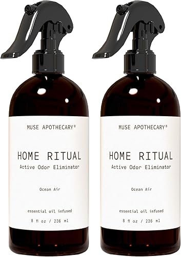 Muse Apothecary Home Ritual - Spray eliminador de olores activo Eliminador de olores para el hogar Desodorizador de muebles en aerosol y