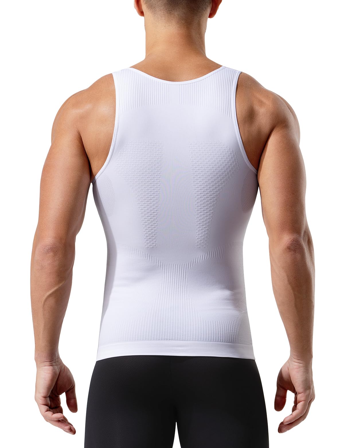 Casey Kevin Canotta Compressione Uomo Livello 5 - Canottiera Contenitiva Palestra e Quotidiano - Pancera Uomo Snellente - Maglia Compressione - 3