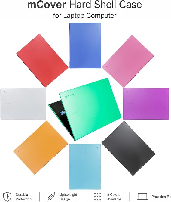 mCover Case Compatible for 2021~2022 14 Samsung Galaxy Chromebook Go XE340XDA XE345XDA Series Laptop Computers ONLY (NOT Fitting Any Other Samsung Models) - Aqua